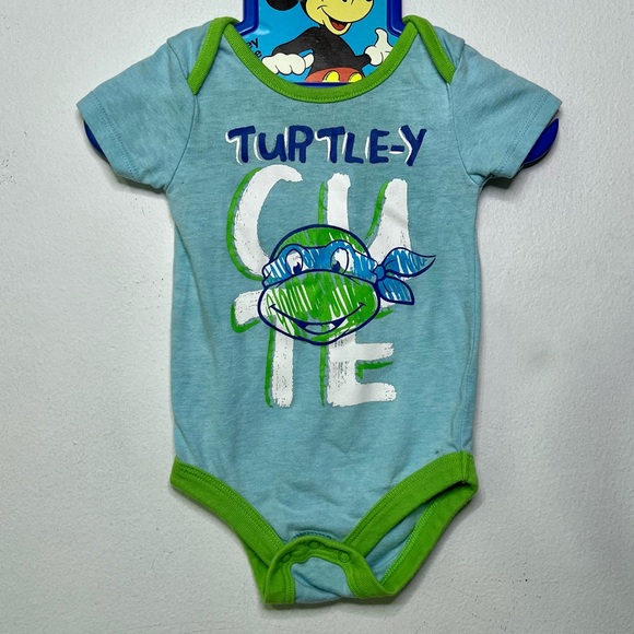 Teenage mutant ninja turtles baby bodysuit TMNT bundle set of 3 - Picture 1 of 7